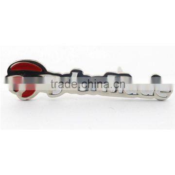 custom letters soft enamel embossed lapel pins