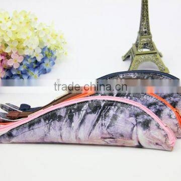 Wholesale latest creative fish shaped pencil case