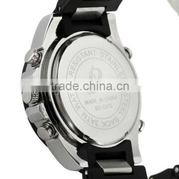 New Black & Blue Silicon Material Men Watches For Sport photo-5