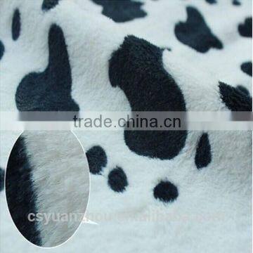 Top-grade Cow spots Printed Plush Blankets fabric