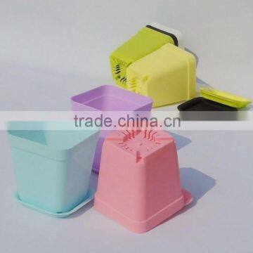 Plastic injection indoor flower pots