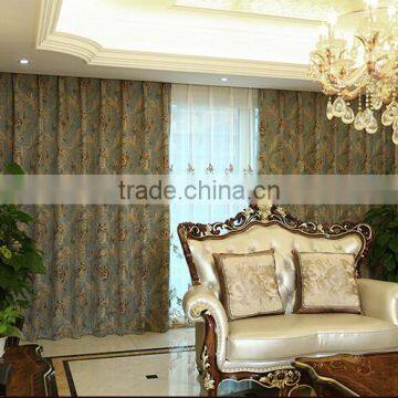 2015 Wholesale Blackout Fabric for Window Curtain beautiful 100% polyester jacquard outdoor balcony curtains