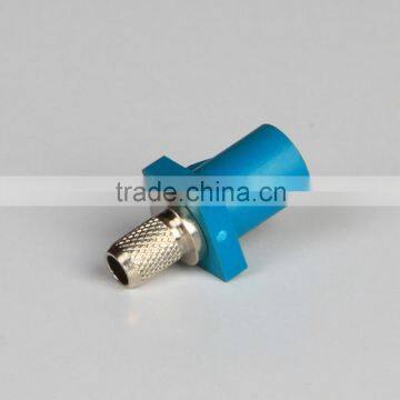 RF plug, female, socket contact connector for FAKRA