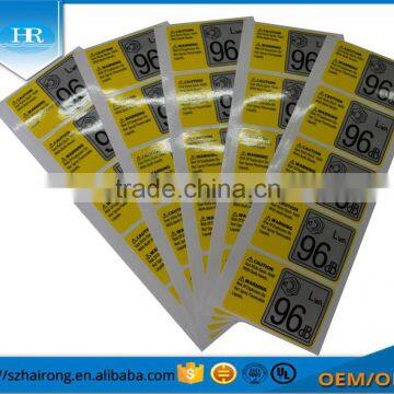 High Quality 3M Embossed Synthetic Paper Logo Sticker With Film photo-2