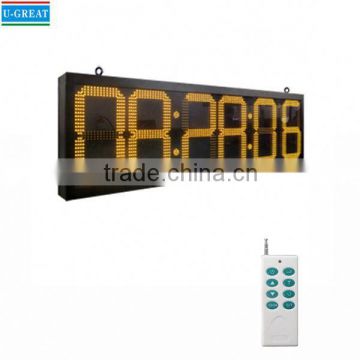 Alibaba china hanging RF control outdoor led time & temp display