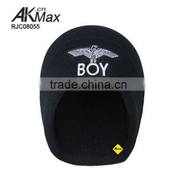 100% Acrylic High Quality Knitted Beanie Acrylic Cap Of Military Style