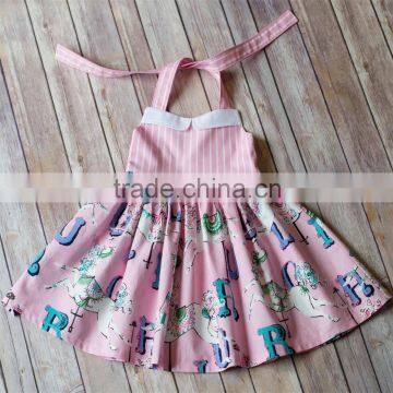 Hot sale floral design kids dress girl fancy dress fashion girls summer dress