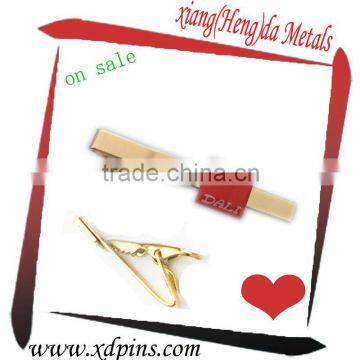 metal wholesale tie bar with customer logo