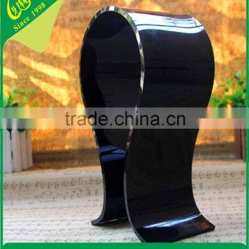 Clear Top Grade 5mm Acrylic Headset Display Stand With 0.25kg, Black Plexiglass Headphone Rack With 100*83*225mm photo-2