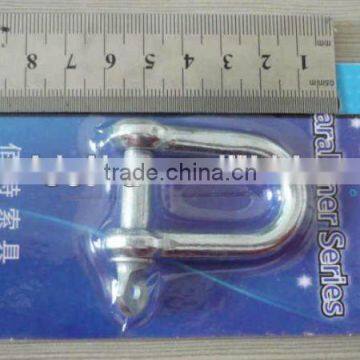 Galvanize Carabiner Wholesale Stainless Steel Aisi 316 304 European Type Dee Drop Forged D Shackle Quick Hardware Manufacture photo-3