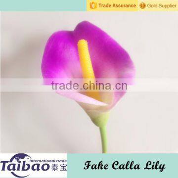 35cm/13.78" Artificial Calla Lilies PU Flower for DIY Bride Bouquet