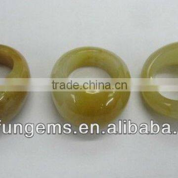 Hard Yellow Jade ring