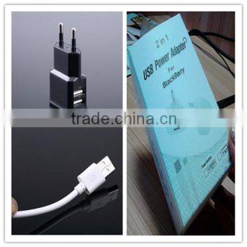 OEM black white gold logo printing retail package with micro cable US EU plug 5v 1.5a usb charger for iphone 5