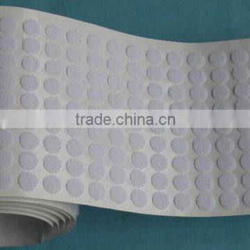 Custom size Self adhesive hook and loop dots back with glue