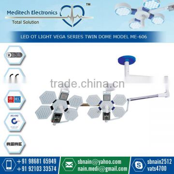 ISO/CE Certified Twin Dome LED OT Light for Modular Operation Theater