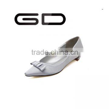 GD Korean style butterfly knot girls low heel leisure shoes fashion office ladies shoes