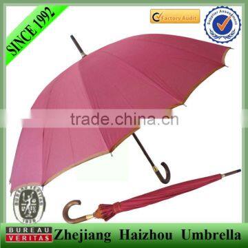 J shape straight umbrella