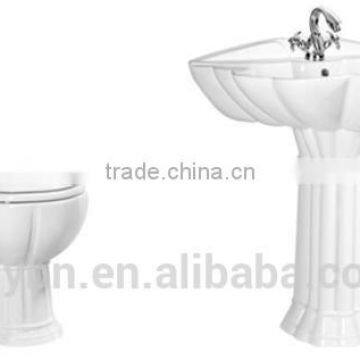 Ceramic bathroom set sanitary ware two piece toilet