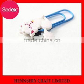 Smile face PVC bookmark and mickey funny animal shape paper clips