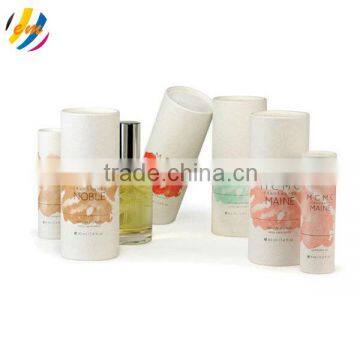 Delicate round paper tube for Perfume bottle packaging