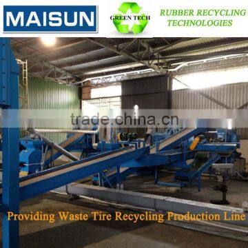 Easy Operate scrap tyres recycling machine