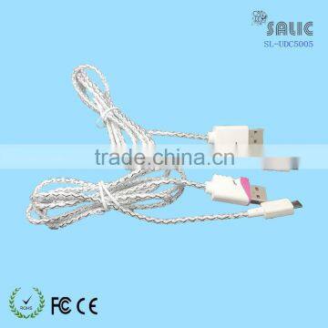 2015 Couples USB Cable Luxurious Lovers Kissing Face 2 in 1 USB Cables For Mobile photo-3