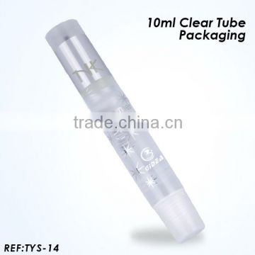 10ml lip balm clear tube packaging