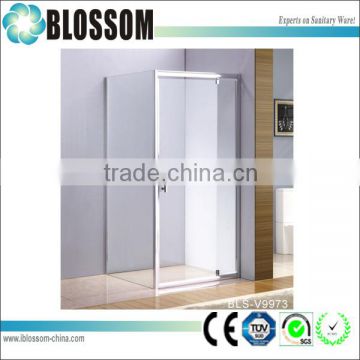 factory direct glass pivot shower door 2 sided shower enclosure