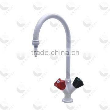 Competitive price Laboratory accessories lab work bench table top acid proof brass cold and hot water faucet