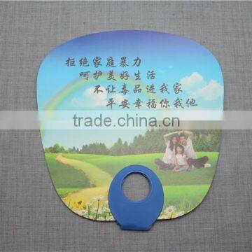good quality printed PP material chinese hand fan mini hand fan small plastic fan