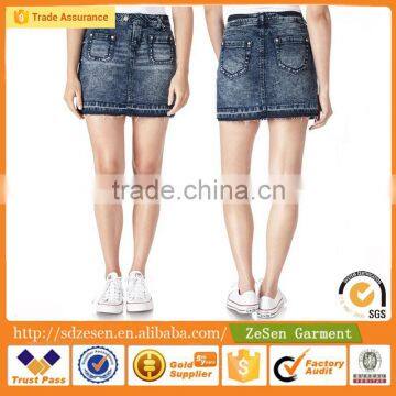 Wholesale Women Fashion Summer Clothes Girls Denim Short Mini Jean Skirt