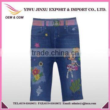 Wholesale New Baby Print Pant Design Denim Pant Model Girl