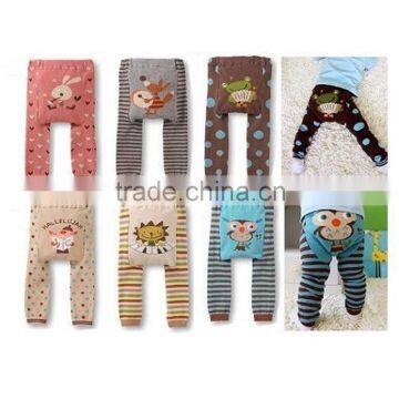 Baby toddler knitted cotton PP pants, Cartoon PP Pants Thick Trousers Baby PP pants