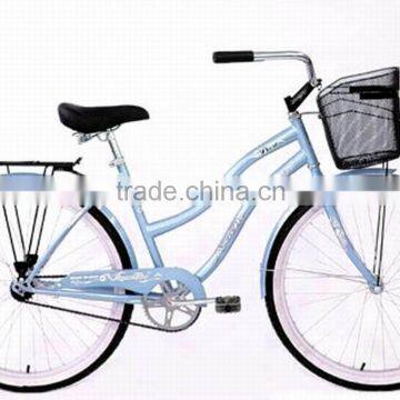 26"female blue beach bicycle for sale SH-BB081