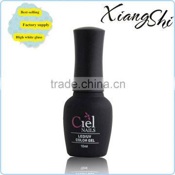 light block glass gel nail polish bottle