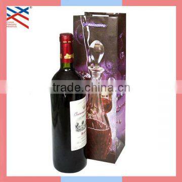 Promotional Paper Wine Bottle Bag