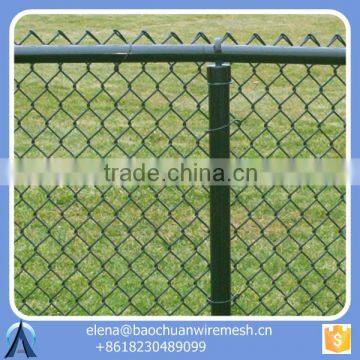 Galvanized Diamond Wire Mesh Stainless Steel Chain Link fence