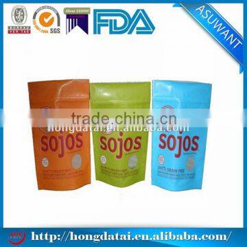 wholesale colorful food grade high quality stand up pouch zipper top for sojos packaging                        
                                                                                Supplier's Choice