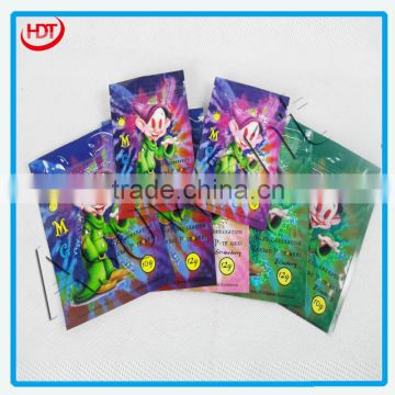 custom herbal incense packing bag/W.T.Fziplock bag/samll sachet with zipper/spice packaging bag