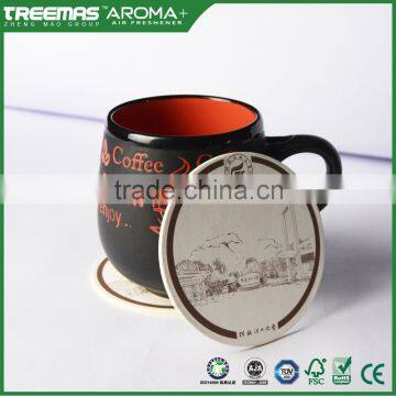 Promotional advertising absorbent paper coaster