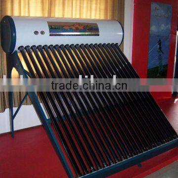 Copper coil pressurized solar water heater