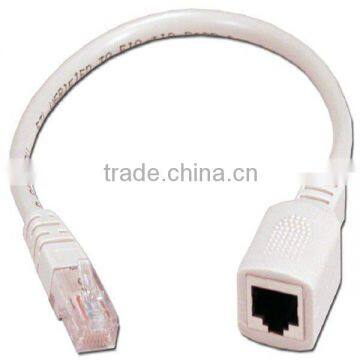 26AWG RJ45 Male to Female Cat6 / rj11 Ethernet Extension Cable For Local Area Network LAN