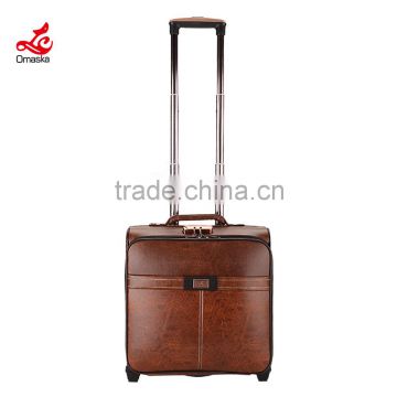 business pu leather sky travel pilot bag