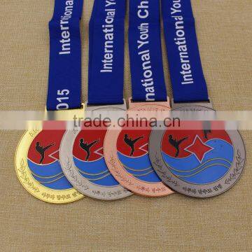 2016 Customized metal Karate medals for sports