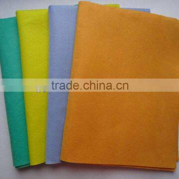 Viscose & polyester orange, yellow, blue, green germany nonwoven cleaning cloth for car, pet, floor, etc