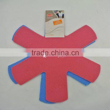 Non-slip backside heat resistant nonwoven felt cooking mats