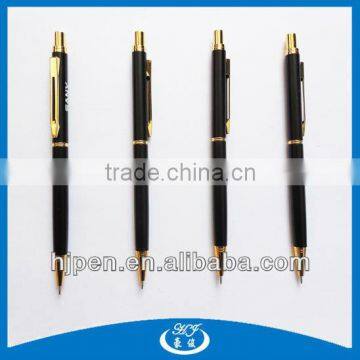 Thin Custom Logo Metal Ballpoint Pen Office Automatic Pencil