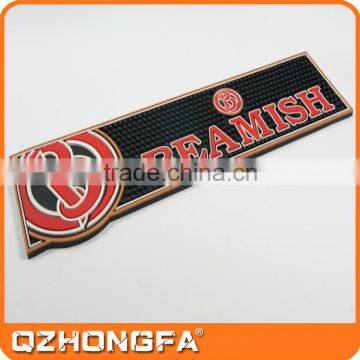 New Anti-slip Customized Washable Printed Beer Bar Mats, blank sublimation pvc bar mat