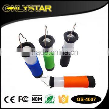 Onlystar GS-4007 abs outdoor 3aaa battery portable tent hanging focusing led camping light