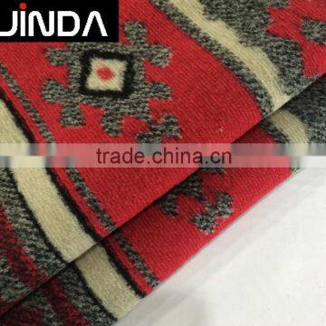 Wool polyester jacquard knitted fabric for coats